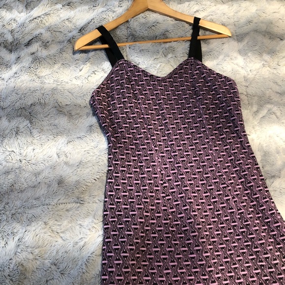 Vintage Purple & Black Dress - Picture 1 of 9